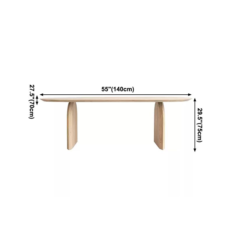 Oval Dinette Table Simplicity Style Double Pedestal Furniture for Indoor Clearhalo ' dining_table' 'Dining Tables & Seating' 'Dining Tables' 'furn' 'furn_dining_table' 'Furniture' 'furniture_dining_table' 'Kitchen & Dining Furniture' 'kitchen&dining_furn' 'kitchen' 'kitchen_dining_table' 1200x1200_c00aa362-aa9a-4baf-91c4-3ce2a36f4dcd