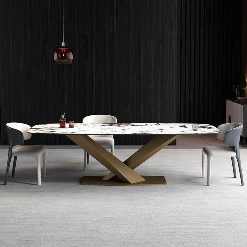 Minimalist 1/2/4/7 Pieces Dining Furniture Sintered Stone Dining Set for Dining Room Clearhalo 'Dining Room Sets' 'Dining Tables & Seating' 'dining_room_set' 'furn' 'furn_dining_room_set' 'Furniture' 'furniture_dining_room_set' 'Kitchen & Dining Furniture' 'kitchen&dining_furn' 'kitchen' 1200x1200_c00aac39-c313-47ae-a82c-c057b9d4f55a