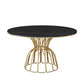 Traditional Luxury Dinette Table Round Metal Gold Base Dining Pedestal Table Clearhalo 'Dining Tables & Seating' 'Dining Tables' 'dining_table' 'furn' 'furn_dining_table' 'Furniture' 'furniture_dining_table' 'Kitchen & Dining Furniture' 1200x1200_c00ab472-a70d-4554-b662-545fa5f44fc5