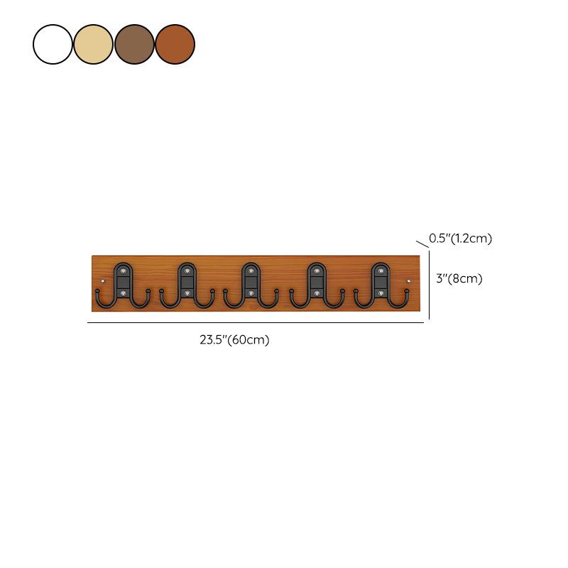 Contemporary Clothes Hanger Wall Mounted Coat Rack with Coat Hooks Clearhalo 'Entry & Mudroom Furniture' 'furn' 'furn_hall_tree_coat_racks' 'Furniture' 'Hall Trees & Coat Racks' 'hall_tree_coat_racks' 1200x1200_c00bbe63-4938-4ffe-ba04-81b46aecc9ea