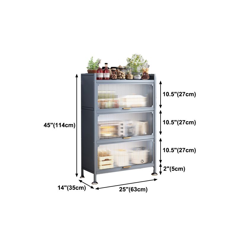 Dining Room Minimalism Buffet Server Glass Doors Metal Frame Dining Server Clearhalo 'buffet_sideboard' 'Buffets & Sideboards' 'furn' 'furn_buffet_sideboard' 'Furniture' 'Kitchen & Dining Furniture' 1200x1200_c00c2ef4-5dc7-4707-8d4e-8d1016c33a9e