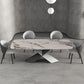 Stone Rectangle Top Dining Table Traditional Luxury Dining Table with Pedestal Base Clearhalo 'Dining Tables & Seating' 'Dining Tables' 'dining_table' 'furn' 'furn_dining_table' 'Furniture' 'furniture_dining_table' 'Kitchen & Dining Furniture' 1200x1200_c00ebbc0-2f41-440f-9e80-2c2875314356