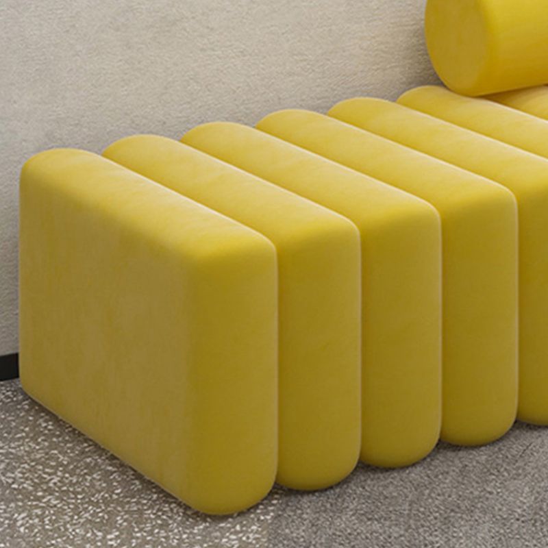 16.92" High Velvet Standard Sofa Contemporary Armless Sofa for Living Room Clearhalo 'furn' 'furn_sofas' 'Furniture' 'Living Room Furniture' 'Sofa' 'sofas' 1200x1200_c00fd9ef-3c2d-456d-adbb-ea5d65aca8a3