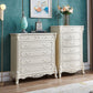 Commode de rangement traditionnelle, commode en bois massif pour la maison