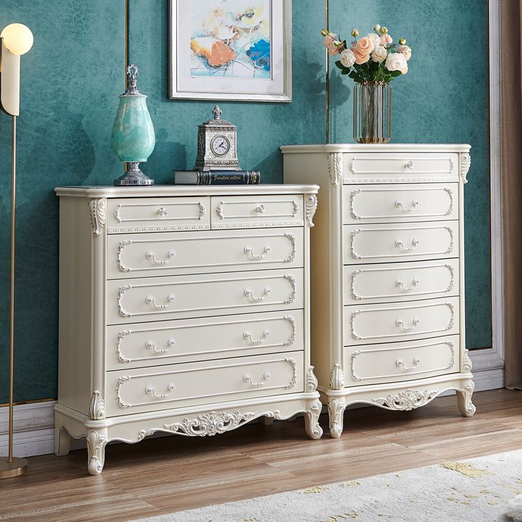 Commode de rangement traditionnelle, commode en bois massif pour la maison
