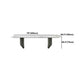 Rectangle Dining Table Sintered Stone Top Modern White Table with Black Legs Clearhalo 'Dining Tables & Seating' 'Dining Tables' 'dining_table' 'furn' 'furn_dining_table' 'Furniture' 'Kitchen & Dining Furniture' 1200x1200_c01207fe-1f52-4d11-8c04-965d4d78fdf1