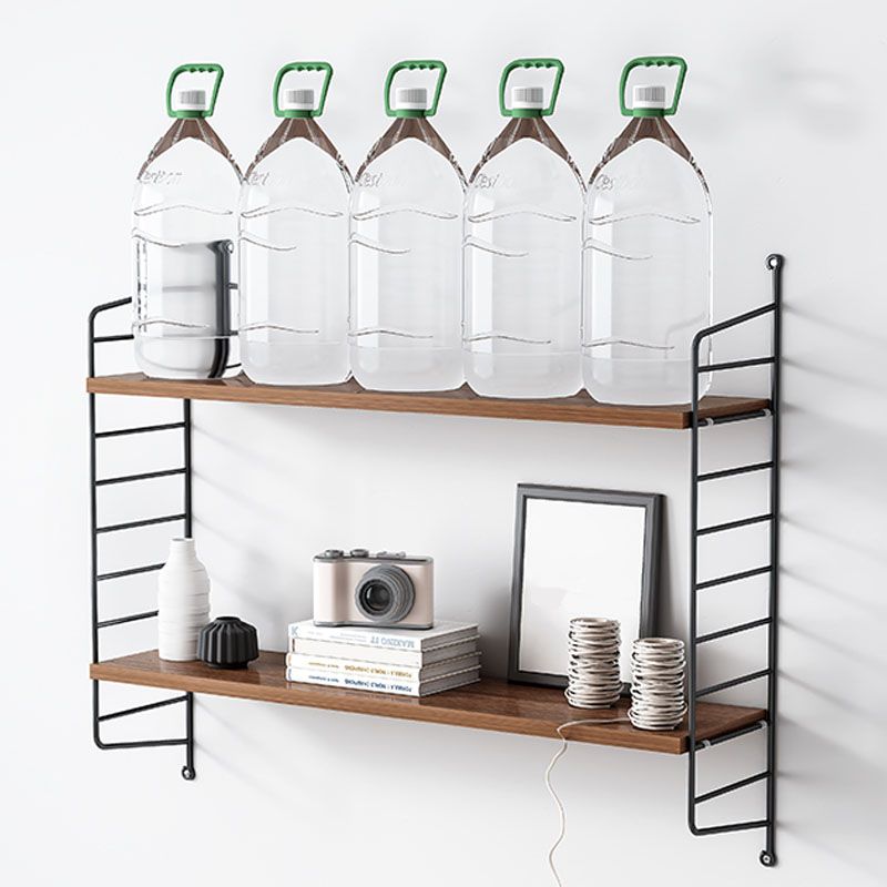 Wall-mount Bookshelf Modern Wooden Bookcase with Multi Shelves