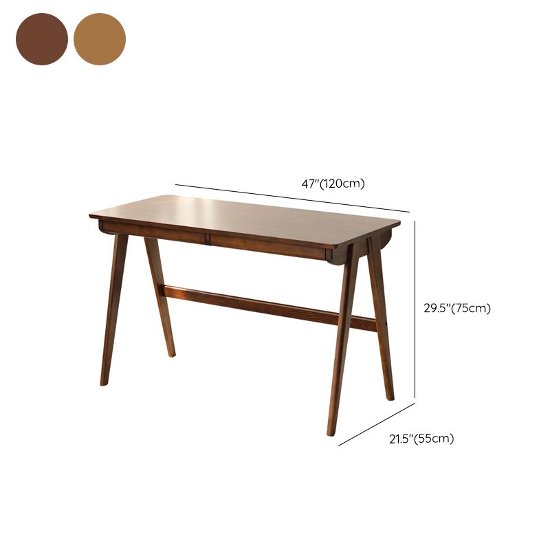 Bureau de bureau de chambre à coucher en bois massif moderne bureau de style, 29,5 pouces de haut