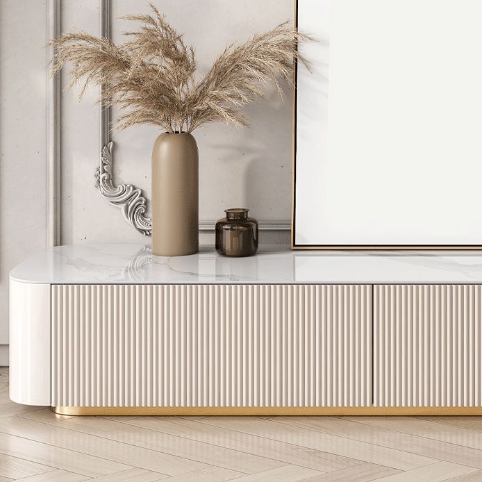 Stone TV Media Stand Contemporary Stand Console with 4 Drawers Clearhalo 'furn' 'furn_tv_stands_entertainment_centers' 'Furniture' 'Living Room Furniture' 'TV Stands & Entertainment Centers' 'TV Stands & Media Storage Furniture' 'tv_stands_entertainment_centers' 1200x1200_c015457b-bdb7-4149-aeeb-2a45a7689b33