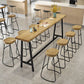 Solid Wood Rectangular Table, Modern Style Home Milk Tea Shop Bar Table Clearhalo 'Bar Furniture' 'Bar Tables' 'bar_tables' 'furn' 'furn_bar_tables' 'Furniture' 'Kitchen & Dining Furniture' 1200x1200_c0155c6e-b943-4040-82bd-6a2588c8035b
