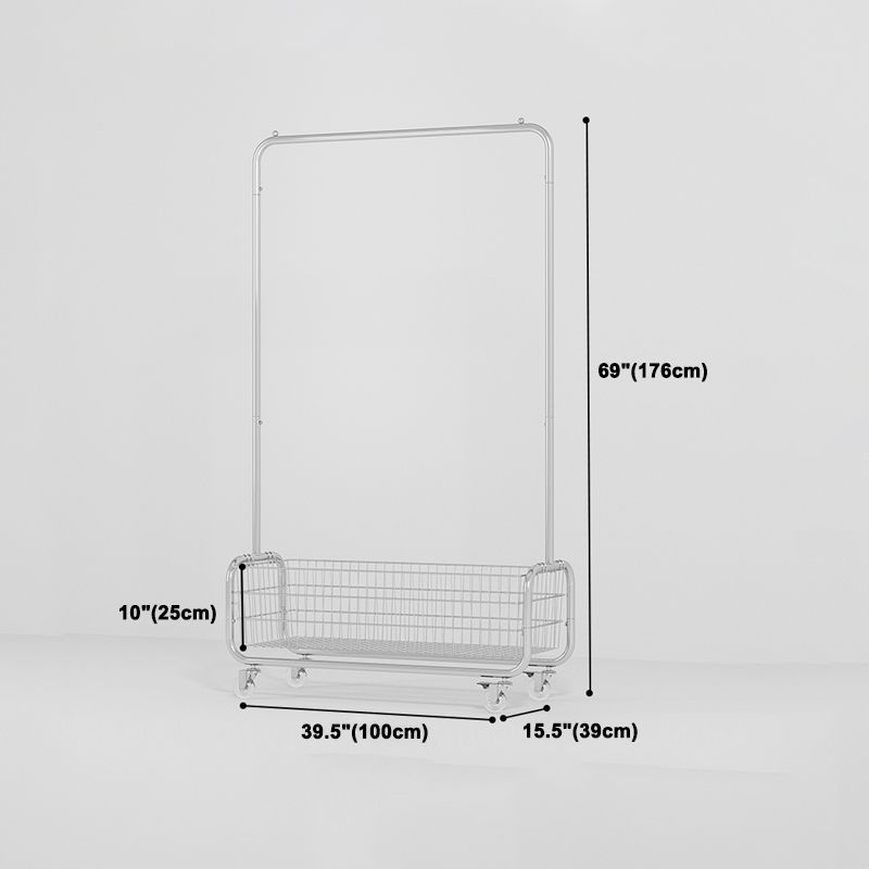 Kleiderschrank im zeitgenössischen Stil offener Kleiderschrank mit Rädern für Zuhause