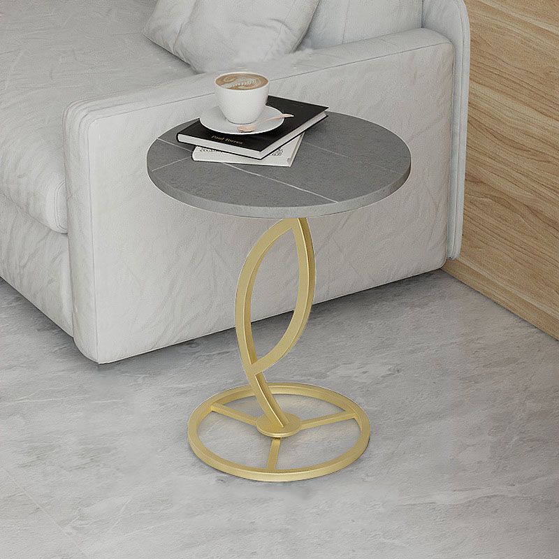 20.8 inch Tall Pedestal End Table Modernist Round Side End Table Clearhalo 'Coffee & Accent Tables' 'End & Side Tables' 'end_side_tables' 'furn' 'furn_end_side_tables' 'Furniture' 'Living Room Furniture' 1200x1200_c0172b2b-a292-4607-9e2c-57a69724e577