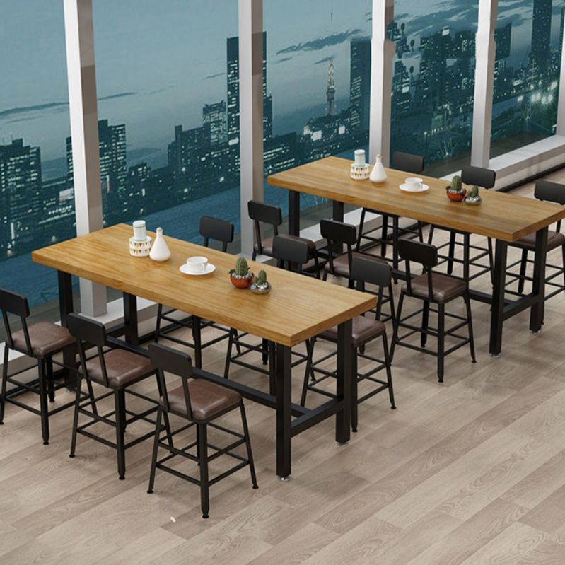 1/2/6/7/9/11 Pièces Table et tabouret Rectangle Glam Glam Wood Counter High