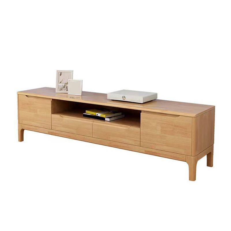Scandinavian Media Console Solid Wood TV Console with Drawers Clearhalo 'furn' 'furn_tv_stands_entertainment_centers' 'Furniture' 'Living Room Furniture' 'TV Stands & Entertainment Centers' 'TV Stands & Media Storage Furniture' 'tv_stands_entertainment_centers' 1200x1200_c019312e-479d-49b5-9acd-32ebf479d193