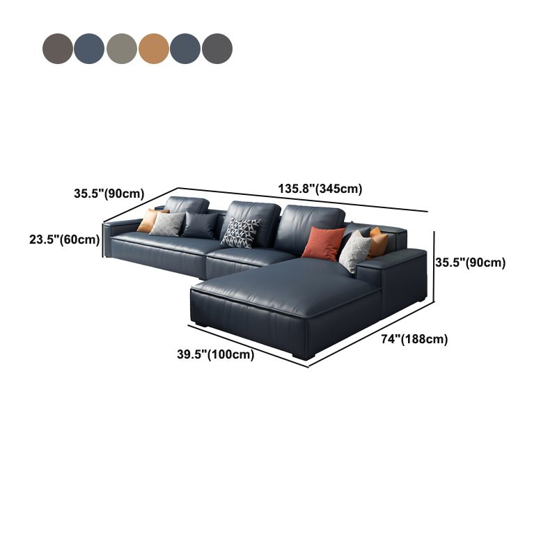 Zeitgenössische stationäre Kunstleder Wohnzimmer eingebrauchtes Armsofa -Chaise