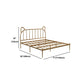 Metal Bed with Headboard High Profile Open-Frame Bed in Gold Finish Clearhalo 'Bedroom Furniture' 'Beds' 'furn' 'furn_beds' 'Furniture' 1200x1200_c019c240-d01b-4288-993c-f061782b7d1c