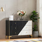 Modernism Horizontal Double Dresser Wood Storage Lingerie Chest for Home
