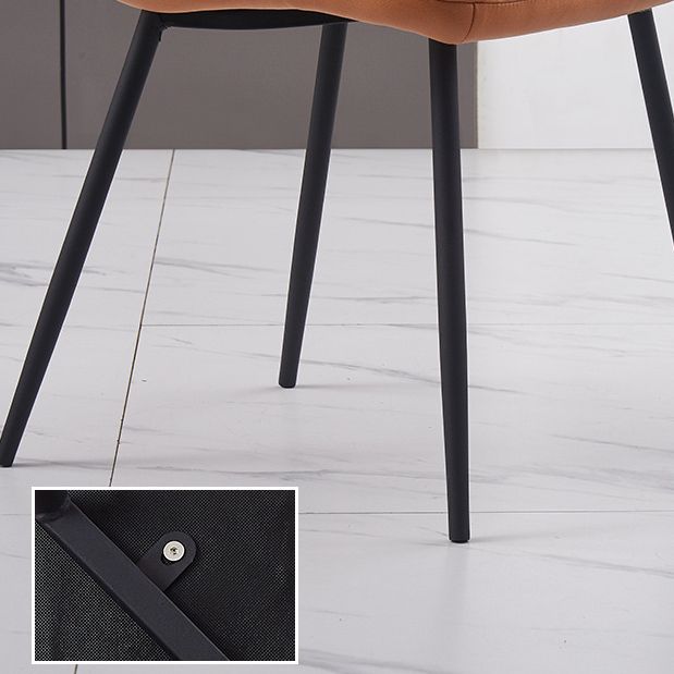 Sillas de comedor de brazo sin brazo sinux contemporáneos silla de comedor de metal para uso en el hogar