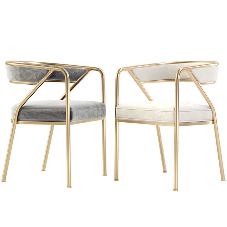 Flannel Scandinavian Restaurant Arm Chair Open Multi-color Dining Chair Clearhalo ' kitchen&dining_furn' 'Dining Chairs' 'Dining Tables & Seating' 'dining_chair' 'furn' 'furn_dining_chair' 'Furniture' 'furniture_dining_chair' 'Kitchen & Dining Furniture' 'kitchen' 1200x1200_c01d913d-14a2-41f2-8719-546f40faa95e