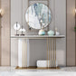Console rettangolo in marmo glam Tabella 1-scaffale 31,5 "tavolo di accento alto