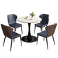 Stone Pedestal Dinning Table Contemporary Style Round Furniture for Indoor Clearhalo ' dining_table' 'Dining Tables & Seating' 'Dining Tables' 'furn' 'furn_dining_table' 'Furniture' 'furniture_dining_table' 'Kitchen & Dining Furniture' 'kitchen&dining_furn' 'kitchen' 'kitchen_dining_table' 1200x1200_c01fb167-6f68-4bdd-9522-a9c17f0cd691