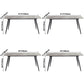 Metal Contemporary Rectangular Table Sintered Stone Top Dining Table with 4 Legs Clearhalo ' dining_table' 'Dining Tables & Seating' 'Dining Tables' 'furn' 'furn_dining_table' 'Furniture' 'furniture_dining_table' 'Kitchen & Dining Furniture' 'kitchen&dining_furn' 'kitchen' 'kitchen_dining_table' 1200x1200_c020aa05-791d-45ab-8f6f-6011db2ee804