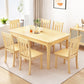 Table de salle à manger de Style simple, Table de dîner rectangulaire en bois massif pour la cuisine