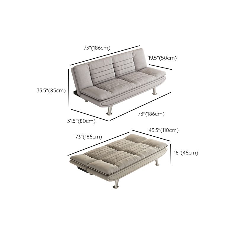 31" Wide Glam Futon Sofa Bed Cushion Back Folding Futon Sleeper Sofa