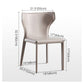 Modern Contemporary Leather Dining Chair Pure Color Wingback Side Chair Clearhalo ' kitchen&dining_furn' 'Dining Chairs' 'Dining Tables & Seating' 'dining_chair' 'Furniture' 'furniture_dining_chair' 'Kitchen & Dining Furniture' 'kitchen' 1200x1200_c0244cdc-7964-4056-b569-85020f461db5