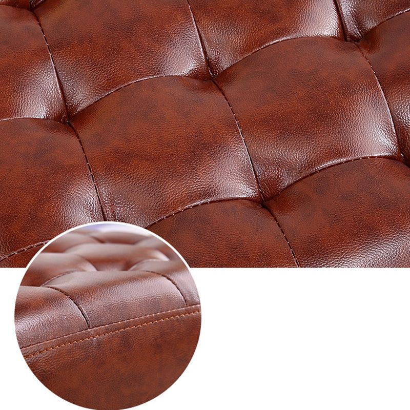 Moderno pouf in pelle di cuoio resistente all'acqua Pouf per soggiorno
