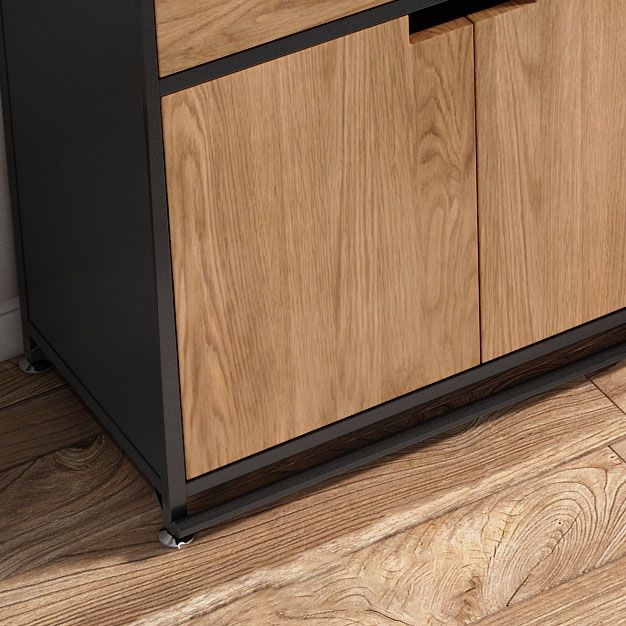 Modern Engineered Wood Sideboard Sliding Doors Sideboard for Living Room Clearhalo 'buffet_sideboard' 'Buffets & Sideboards' 'furn' 'furn_buffet_sideboard' 'Furniture' 'Kitchen & Dining Furniture' 1200x1200_c0277a71-94a9-4a93-87af-06592ea7f2fe