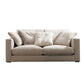 Creamy White Square Arm Contemporary Sofa with Loose Back with Multiple Cushions Clearhalo 'furn' 'furn_sofas' 'Furniture' 'furniture_sofas' 'kitchen' 'kitchen_sofas' 'Living Room Furniture' 'Sofa' 'sofas' 1200x1200_c028eefa-2e07-48df-b9c1-608fa7691d0b
