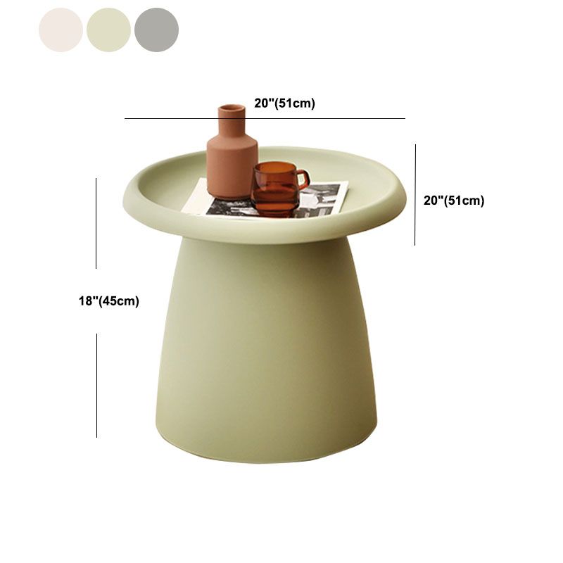 Modern Round Bedside Cabinet Plastic Nightstand, 20"L X 20"W X 17.5"H Clearhalo 'Bedroom Furniture' 'furn' 'furn_night_stand' 'Furniture' 'night_stand' 'Nightstands' 1200x1200_c02d69bf-2486-40e9-aab0-66cb047bbe78