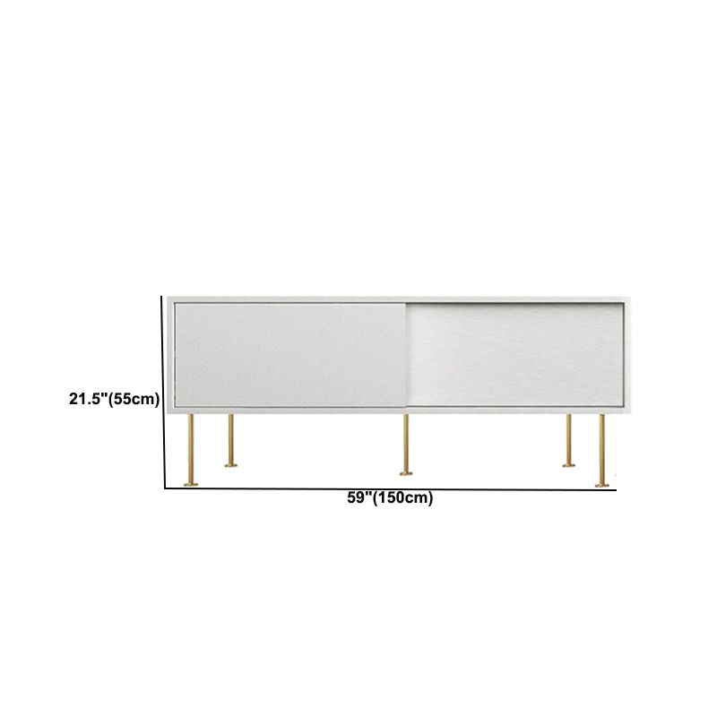 Wooden Enclosed Storage TV Stand Luxury White TV Cabinet for Home Clearhalo 'furn' 'furn_tv_stands_entertainment_centers' 'Furniture' 'Living Room Furniture' 'TV Stands & Entertainment Centers' 'TV Stands & Media Storage Furniture' 'tv_stands_entertainment_centers' 1200x1200_c02dd0f4-77b4-4e16-91c8-5178bb5332bc