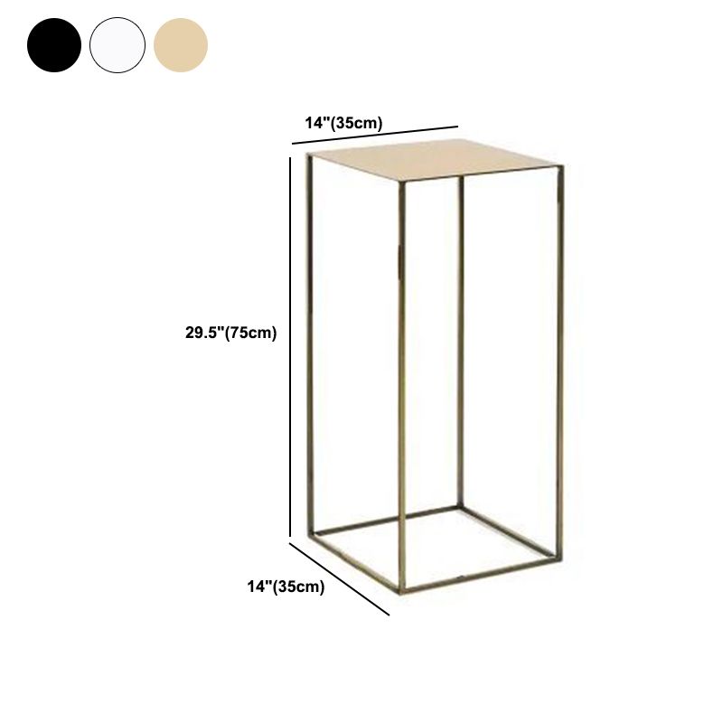 Contemporary Square Iron Side Table Simple Frame Sofa Side Table