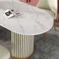 Sintered Stone Luxury Dining Table Traditional Oval Dining Table with Double Pedestal Base Clearhalo ' dining_table' 'Dining Tables & Seating' 'Dining Tables' 'furn' 'furn_dining_table' 'Furniture' 'furniture_dining_table' 'Kitchen & Dining Furniture' 'kitchen&dining_furn' 'kitchen' 'kitchen_dining_table' 1200x1200_c02ee8cb-25ee-4f69-a57d-833ea5eb8678