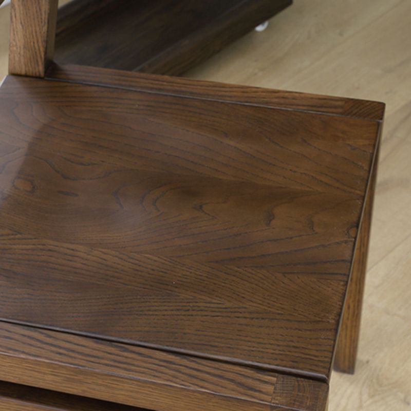 コンテンポラリースタイルのダイニングチェアオープンバックダイニングアームレスサイド椅子と木製の脚