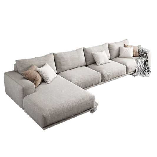 Noordse stationaire woonkamer zitplaatsen vierkante arm kussens sofa chaise