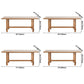 Solid Wood Rectangle Dining Table Modern Contemporary Kitchen Wood Table with Trestle Base Clearhalo ' dining_table' 'Dining Tables & Seating' 'Dining Tables' 'Furniture' 'furniture_dining_table' 'Kitchen & Dining Furniture' 'kitchen&dining_furn' 'kitchen' 'kitchen_dining_table' 1200x1200_c0336ea3-7349-4ca0-a610-887bad6b6407