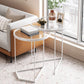 Minimalistic Coffee Table Round Glass Top Cocktail Table with Storage Clearhalo 'Coffee & Accent Tables' 'Coffee Tables' 'coffee_tables' 'furn' 'furn_coffee_tables' 'Furniture' 'Living Room Furniture' 1200x1200_c0336f8f-cefb-4289-9226-1a2f5aec0ff3