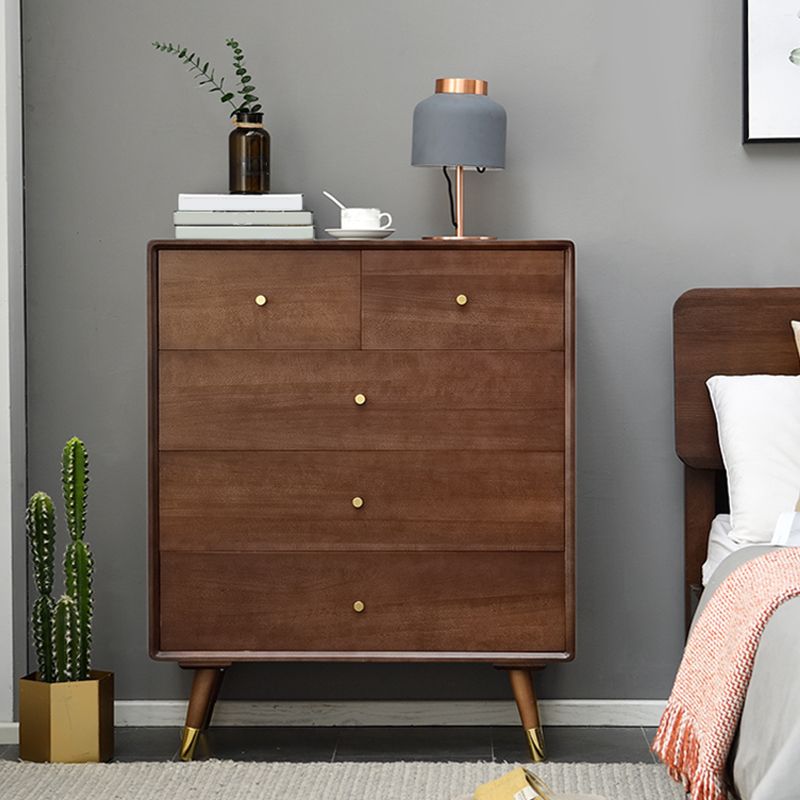 Rectangle contemporain 15,74 "Wide standard en bois massif de poitrine standard