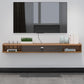 Meuble TV contemporain en bois, Console murale, avec rangement, pour le salon