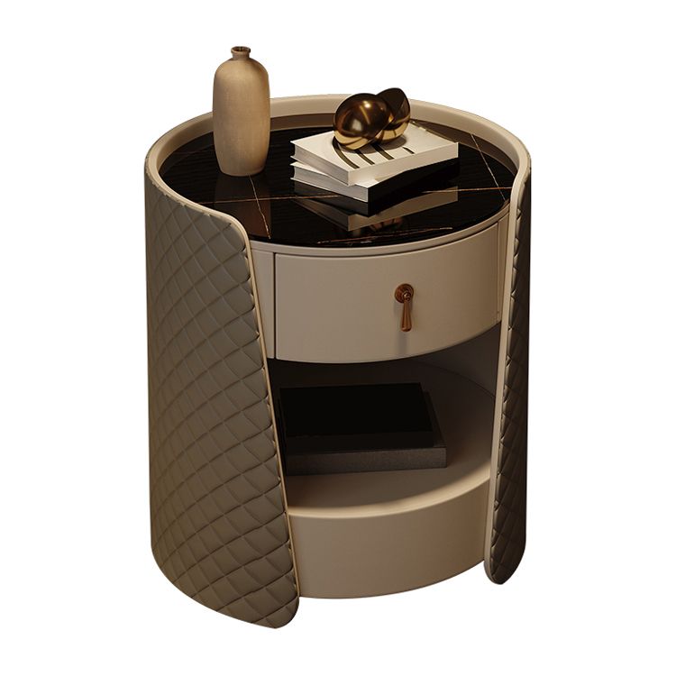 1 Drawer Glam Accent Table Nightstand Antique Finish Nightstand Clearhalo 'Bedroom Furniture' 'furn' 'furn_night_stand' 'Furniture' 'night_stand' 'Nightstands' 1200x1200_c0343d64-f0fe-40f3-be6b-863dc2f9369a