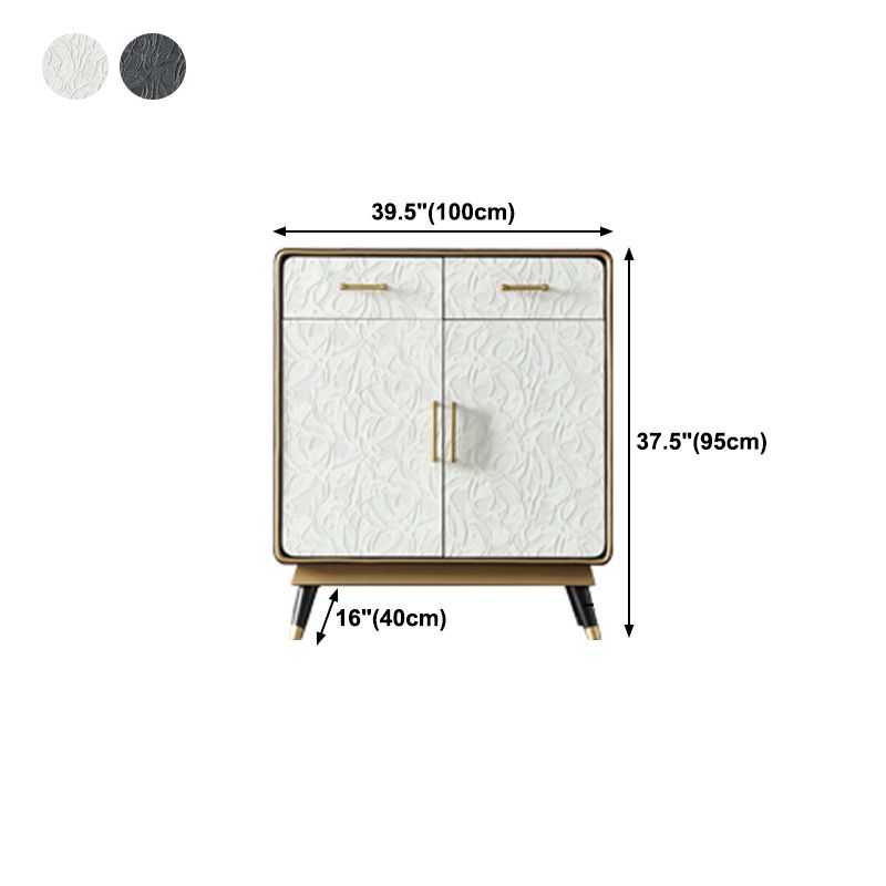 Glam Birch Sideboard Adjustable Shelving Cabinets Credenza with Drawer for Living Room Clearhalo 'buffet_sideboard' 'Buffets & Sideboards' 'furn' 'furn_buffet_sideboard' 'Furniture' 'furniture_buffet_sideboard' 'Kitchen & Dining Furniture' 1200x1200_c034e332-5b1b-414c-a1bc-95b0148d7554