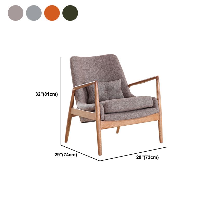 STYLE nordique 28,74 "largeur d'oreiller de large Sponge Wood Frame Arm Chaise