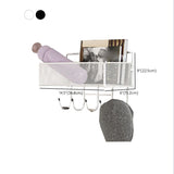 Industrial Floating Bookshelf Closed Back Metal Bookcase with Shelves