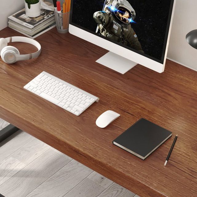 Rectangular Desk Solid Wood Top Black Metal Legs for Bedroom Clearhalo 'furn' 'furn_office_desk' 'Furniture' 'Office Desks' 'Office Furniture' 'office_desk' 1200x1200_c03930d3-e14a-4e45-9781-10875ca0accb