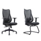 Sedia da scrivania moderna larga 25" Sedia da ufficio AirGrid nera traspirante