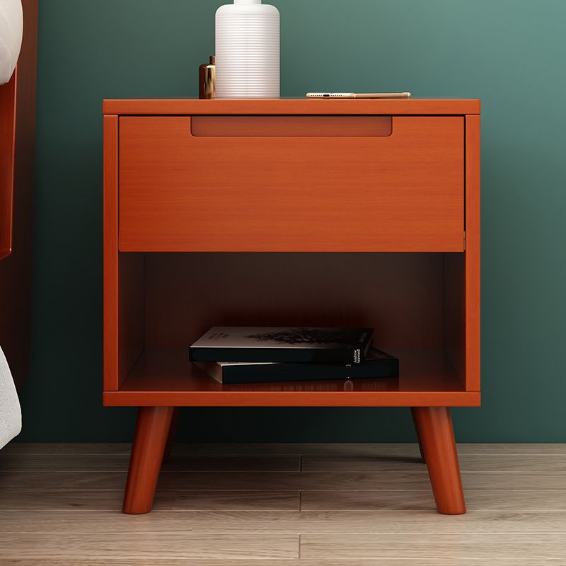 Wooden Bedside Cabinet Modern Minimalist Open Bedside Table with Legs Clearhalo 'Bedroom Furniture' 'furn' 'furn_night_stand' 'Furniture' 'night_stand' 'Nightstands' 1200x1200_c03caed6-6946-40e0-9250-56c3a0a3c7b5