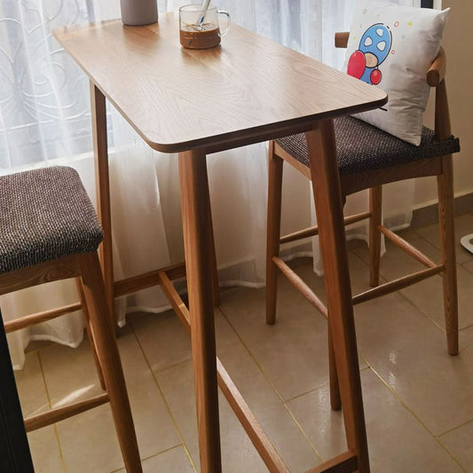 Contatore di legno in legno in stile contemporaneo Tavolino rettangolo bar per cucina